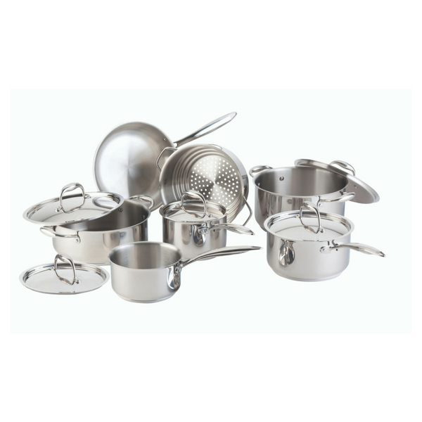 Canadian Signature 13-Piece Stainless Steel Cookware Set